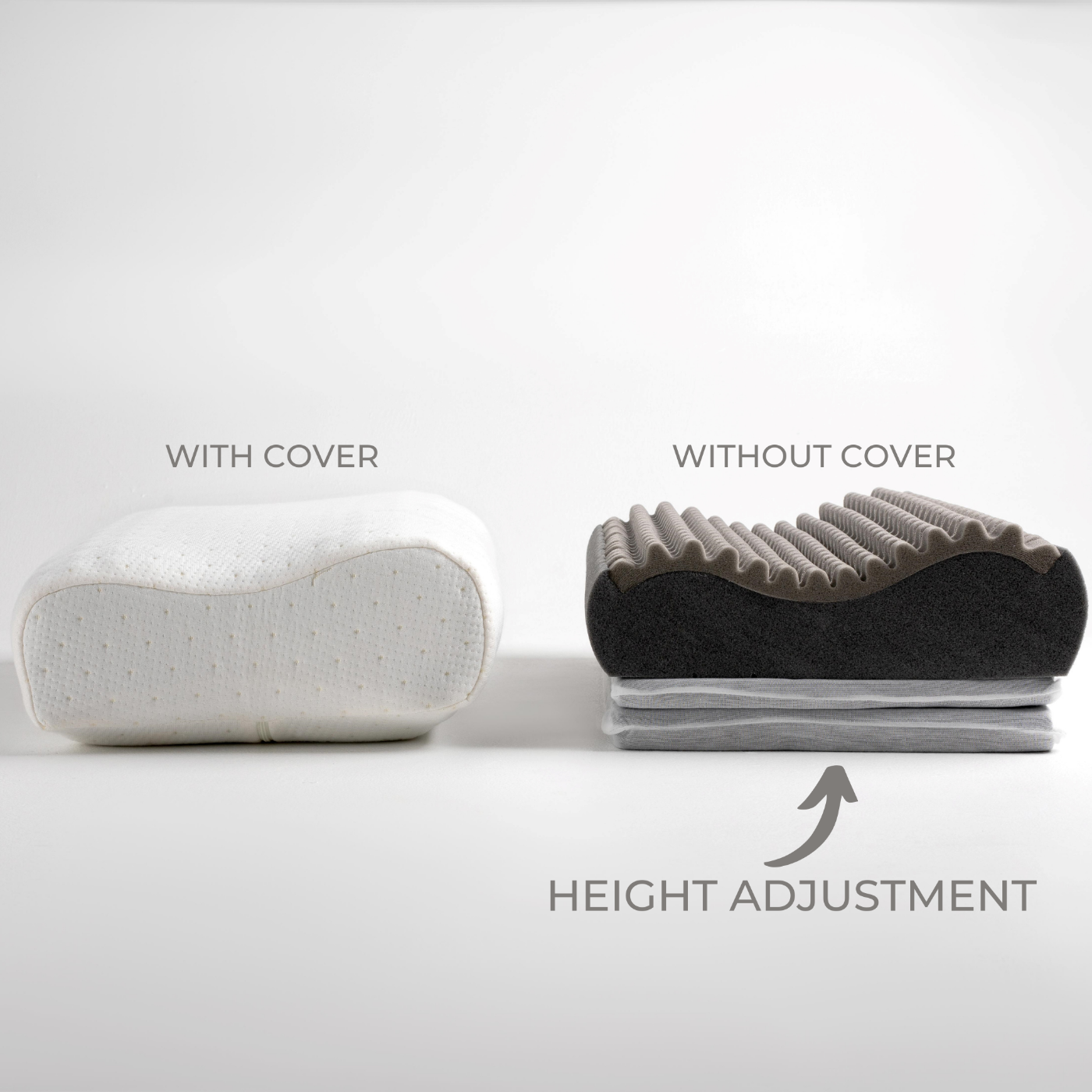 Muscle Mat Adjustable Foam Pillow